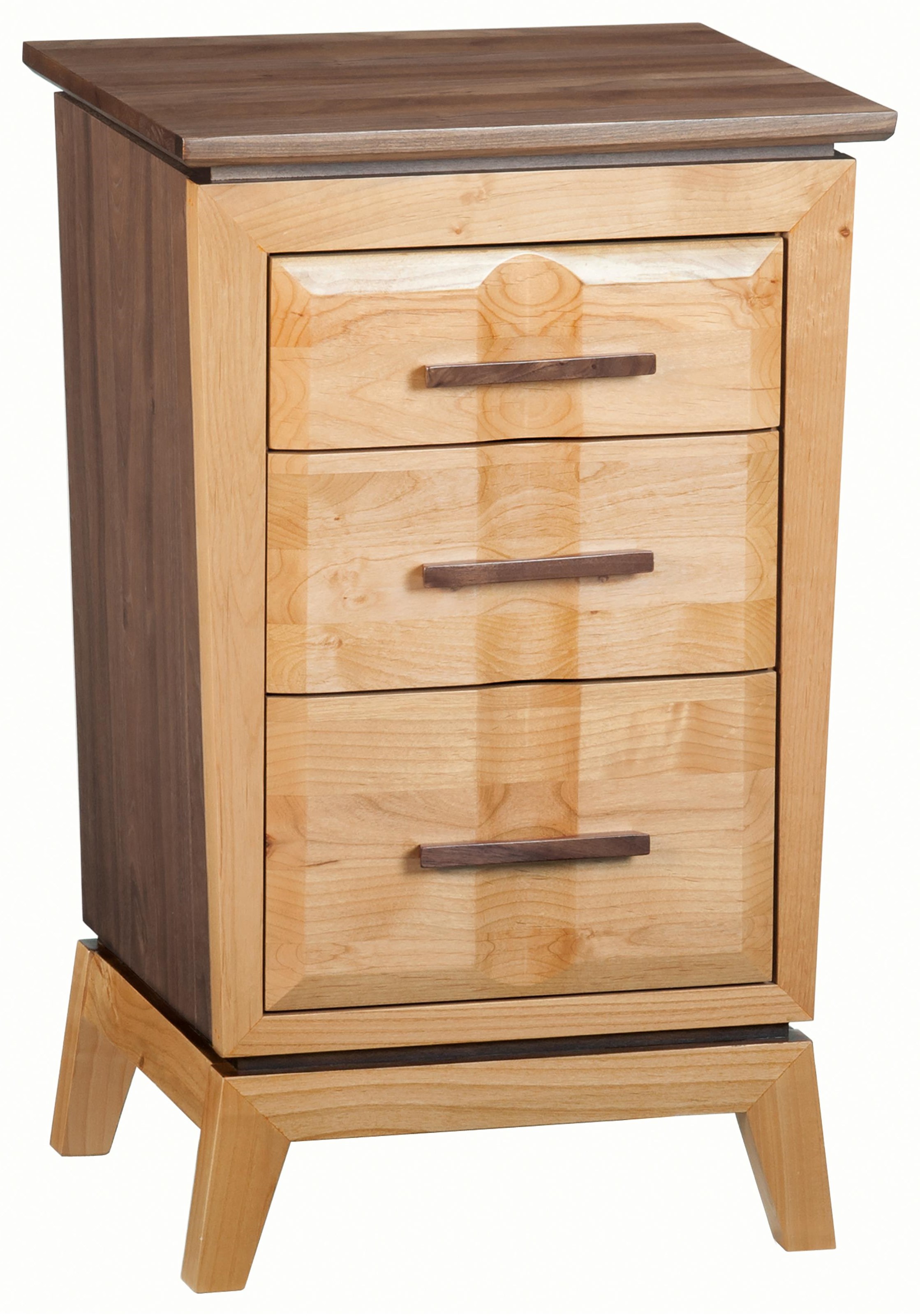 Whittier Wood Addison Small Nightstand with Three Drawers Crowley